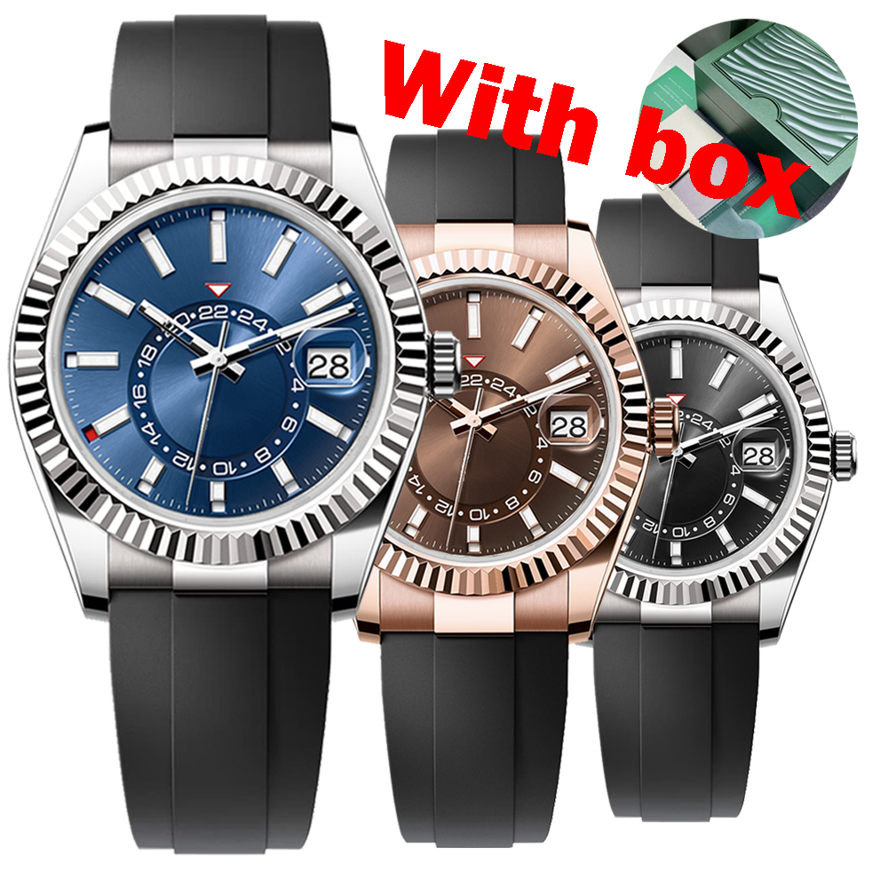 

mens Automatic Mechanical watches Sapphire Glass 42MM Stainless Steel sky DHgate Solid Clasp Montre de luxe luminous Waterproof Movement Men Watches High Quality