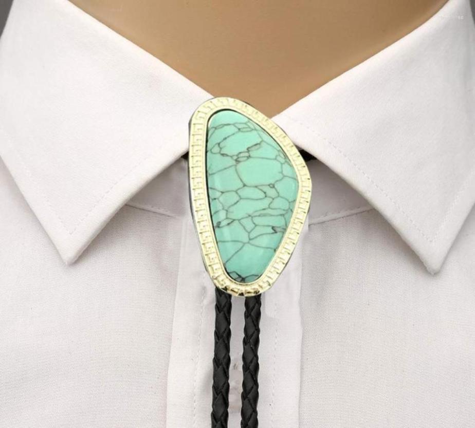 

Bow Ties Fashion Irregular Turquoise Red Black Bolo Tie For Man Cowboy Western Cowgirl Lather Rope Zinc Alloy NecktieBow6738476