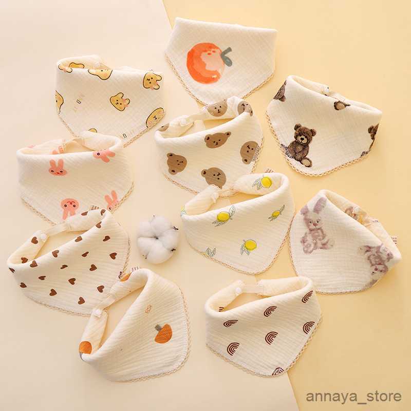 

Bibs Burp Cloths Baby Muslin Bibs Newborn Print Use Soft Cotton Burp Cloth Saliva Towel Bandana Scarf for Boys Girls Feeding Drool Bib R230628