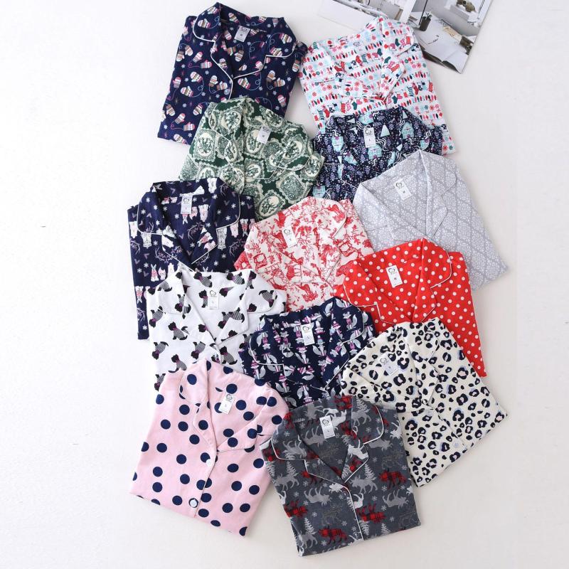 

Women's Sleepwear Womens Long-sleeved Spring Cotton Pyjama Cartoon Plus Size Printing Pajamas Loungewear Women Two Piece Home Clothes, 8 navy blue bunny