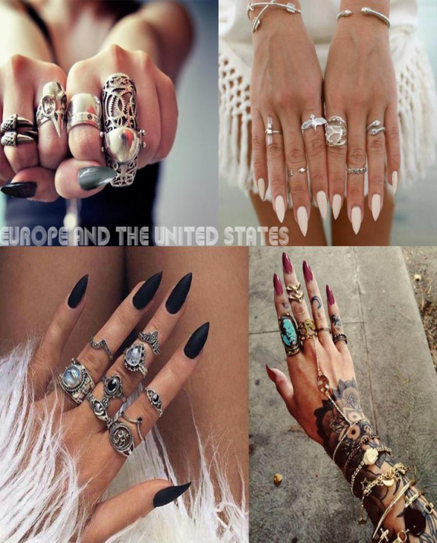 

24pc Matte False Nails Art Decoration Pure Colors Matte Polish Long Sharp Head Full Cover Fake Nail Tips Patch with Glue Sticker8289623, Black