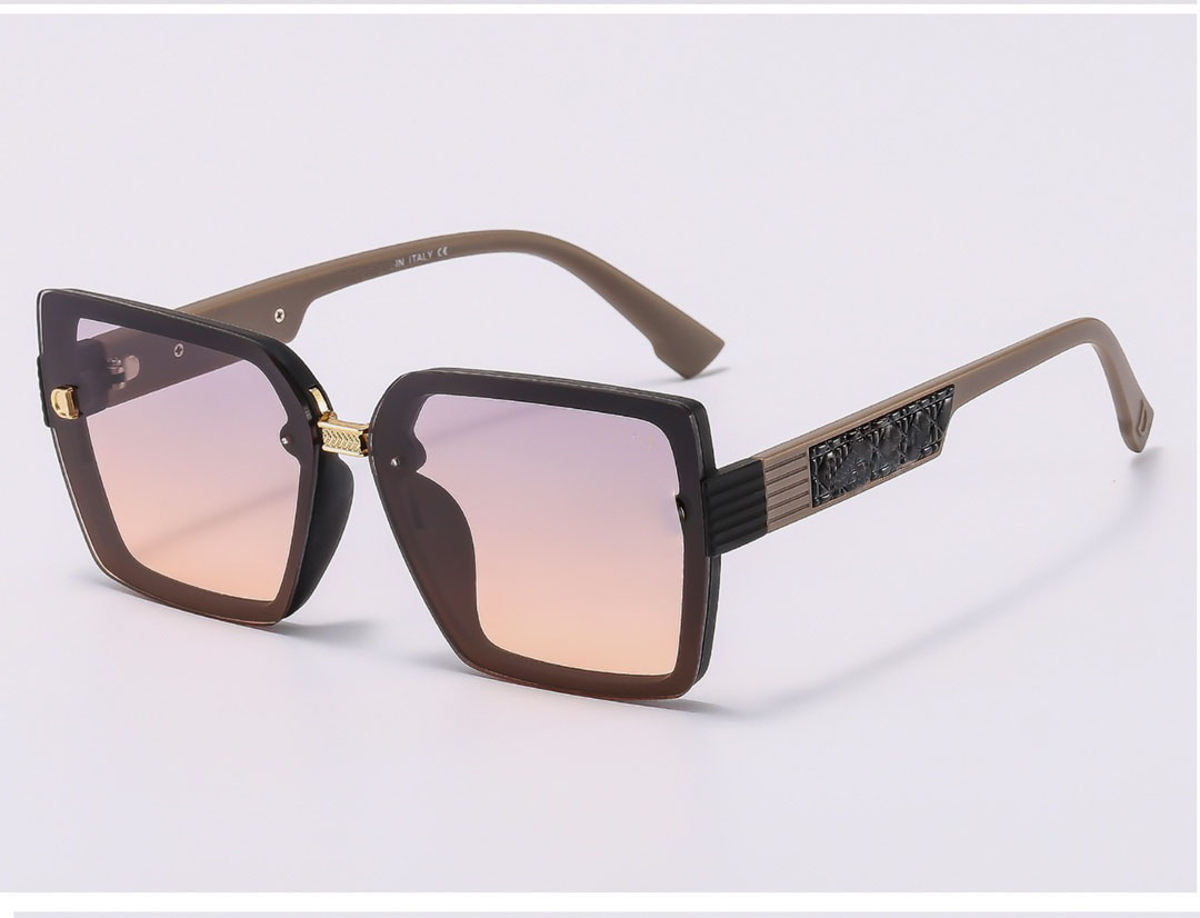 

Oversized Square Sunglasses 1304 Men Women Designer Eyeglasses Latest Fashion Sun Glasses unisex Beach drivers Sunglass Glass UV400 Lens Adumbral Goggle Eyewear