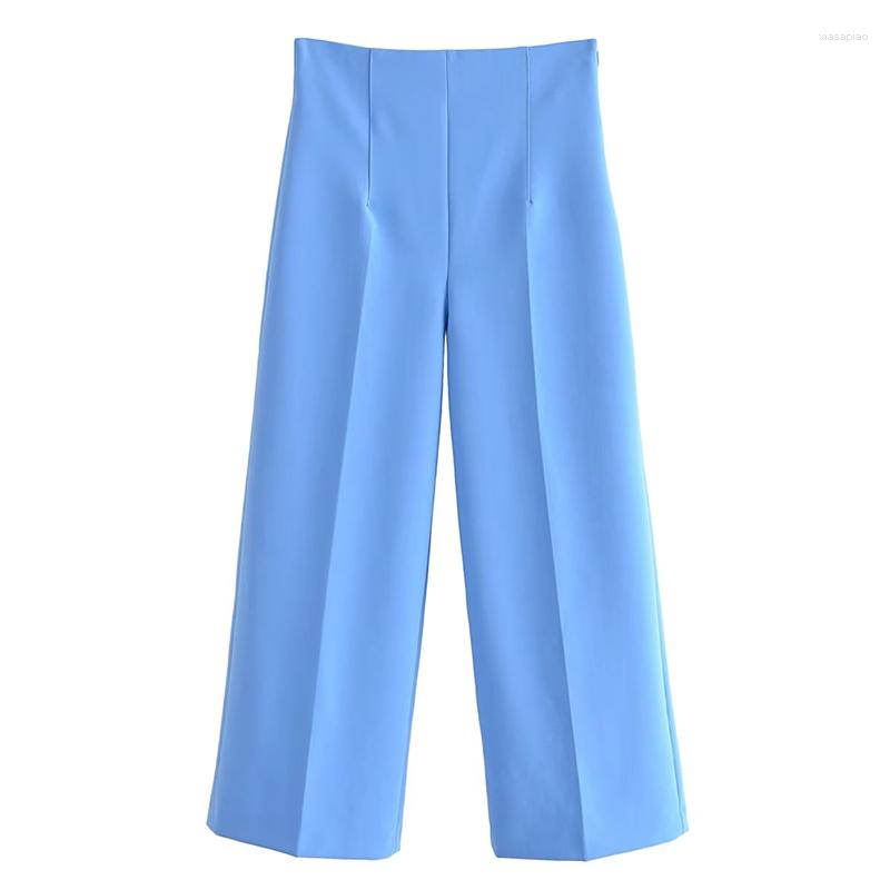 

Women's Pants 2023 Women High Waist Wide Leg Summer Professional Style Loose And Comfortable Versatile, Picture shown