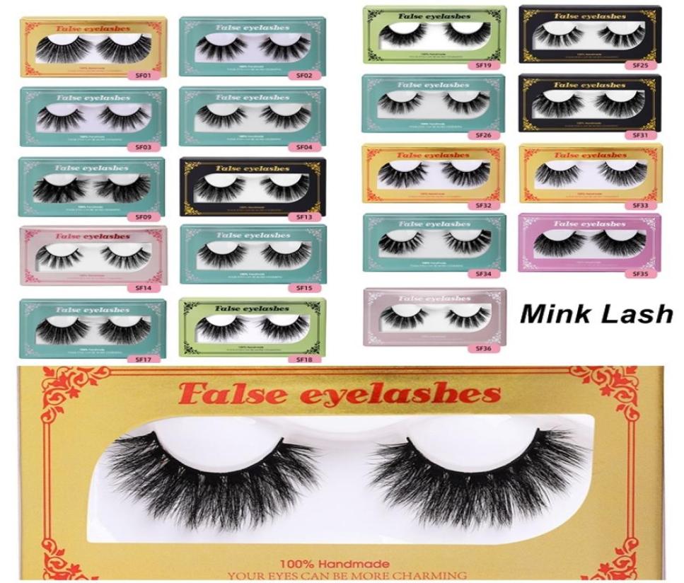 

30 Styles Natural False Eyelashes Soft Light 100 Mink Lash 3D Mink Eyelash Eye Lash Extension Makeup7624787
