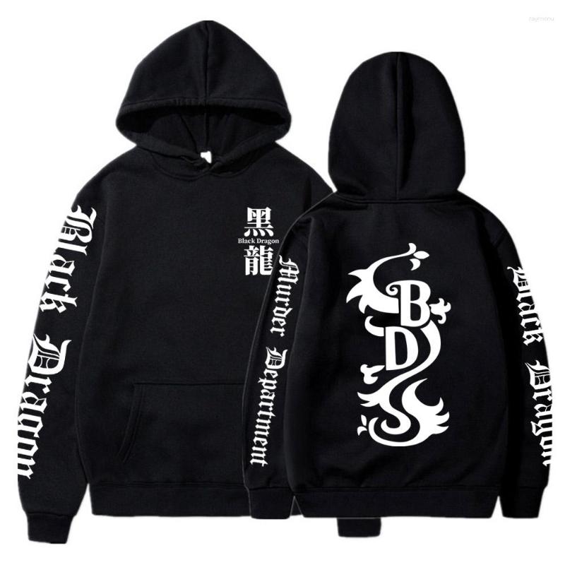

Men's Hoodies Japan Anime Tokyo Revengers Black Dragon Men Women Funny Manga Logo Print Winter Harajuku Casual Long Sleeve Sweatshirt