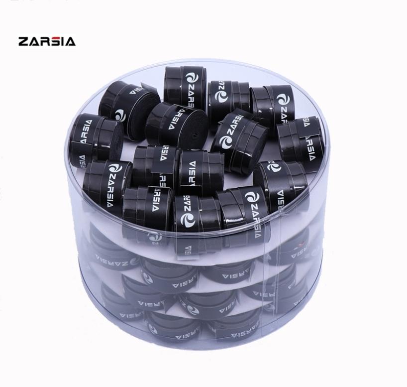 

60pcs Sticky feel Tennis Racket Grip Antiskid Film Sweatband Badminton Racquets Grips Viscous smooth OvergripBlack3496090, Black