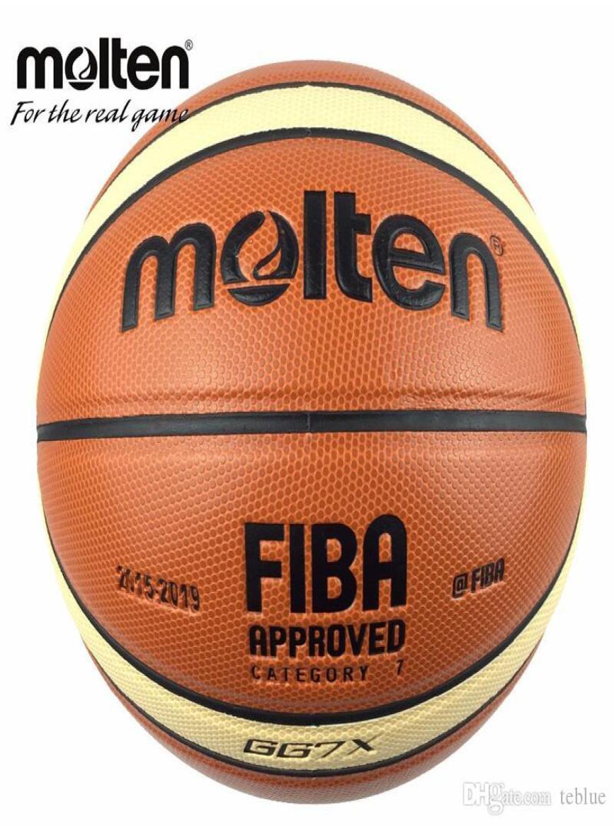 

Offical Size 7 Molten GG7X Basketball PU Leather Basketball Ball Outdoor Indoor Training Ballon With Mesh Needle7249296