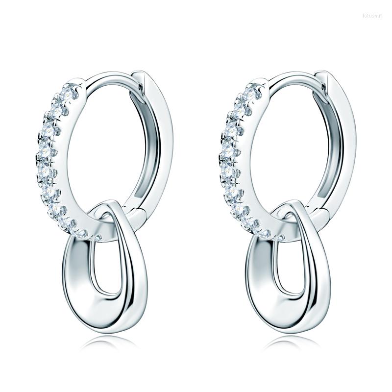 

Dangle Earrings KUGG 1.3mm VVS1 Moissanite Drop Earring For Women Silver 925 Real Detachable GRA Trend 2023 Wholesale Fine Jewelry Gift