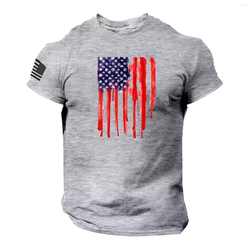 

Men's T Shirts Yoga Shirt Men Summer Men'S Us Flag Logo Casual Fitness 3d Printed Short Sleeved Bulk Of, Black