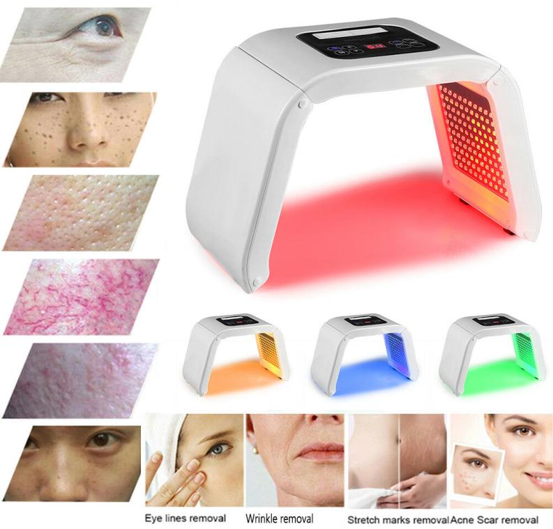 

Korea Portable OMEGA Light PDT LED Therapy Red Blue Green Yellow 4 Color Led Face Mask Light Potherapy Lamp Machine For Skin Re1729293