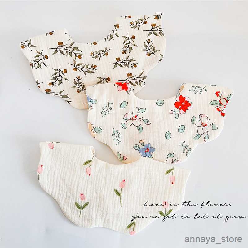 

Bibs Burp Cloths Style Newborn Baby Cotton Bib Wrinkled Gauze Fabric Breathable Kids Saliva Towel Burp Cloths Boys Girls Accessories R230628