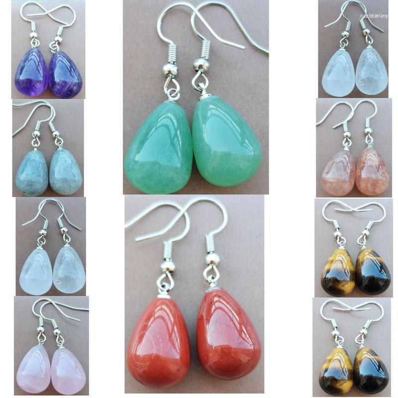 

Dangle Earrings Aventurine Tiger Eye Labradorite Crystal Jaspe Bead Earring WB1102