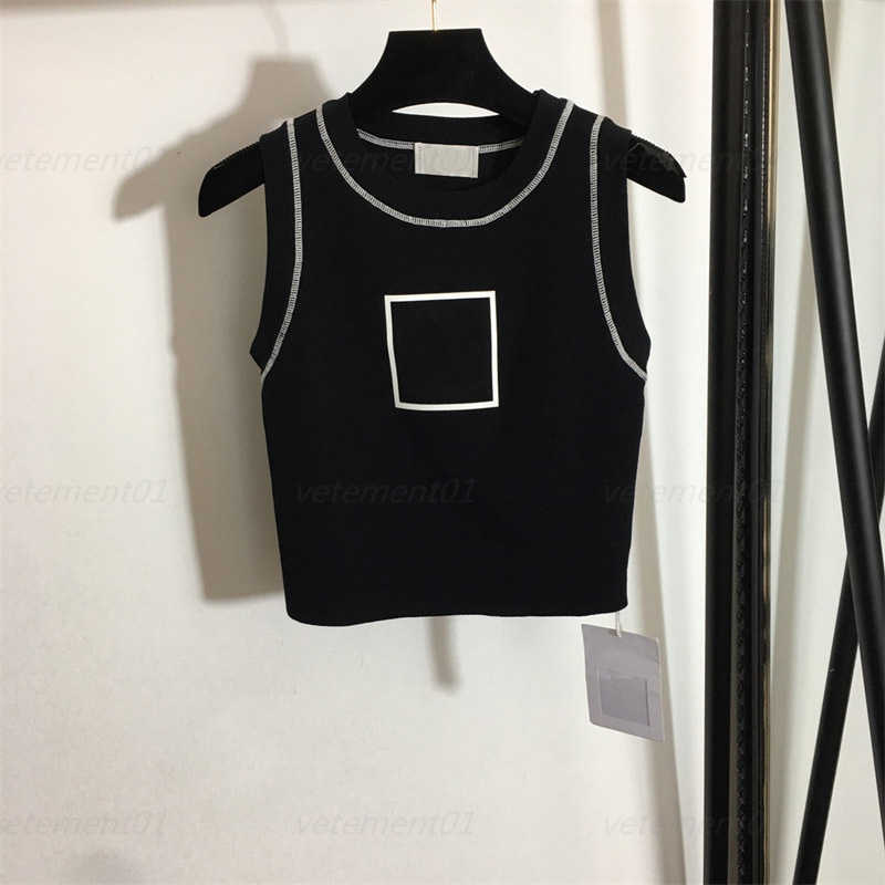 

Woman Tank Top Summer Outdoor Activities Tops Small Fragrant Wind Gumbo Letters Printed With A Hundred Knitted Small Undershirt Tank Tops For Women Casual 0607