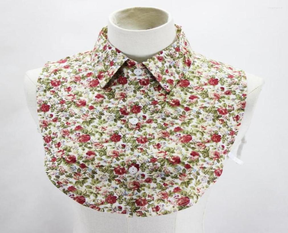 

Bow Ties Linbaiway Cotton Fake Collar For Mens Women Floral Detachable Collars Nep Kraagje Cravats Necktie Half Shirt Blouse False1022566