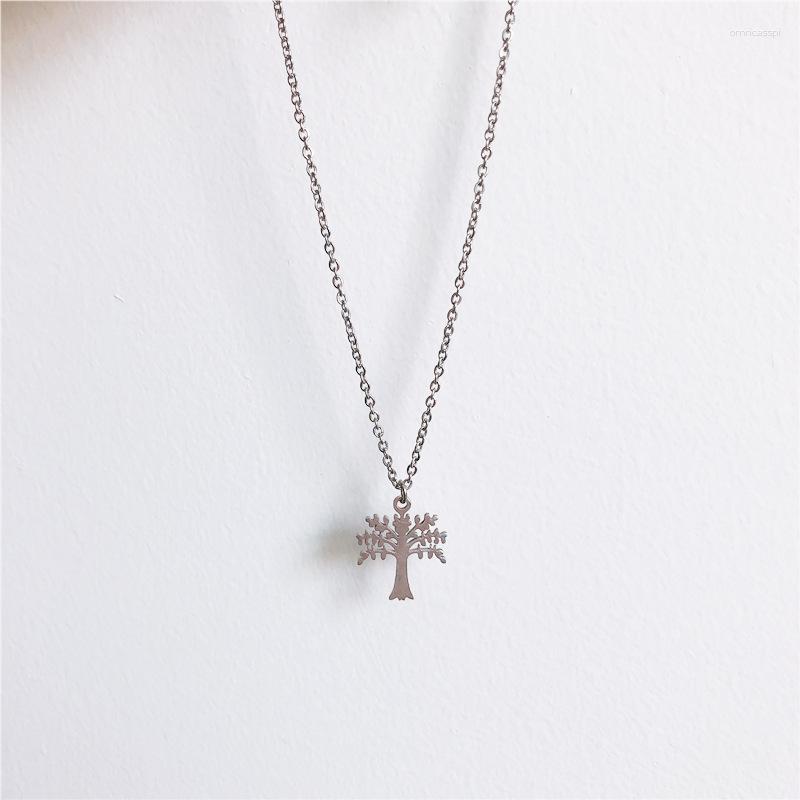 

Pendant Necklaces Stainless Steelgirl Tree Of Life Necklace Short Fashion Jewelry Party Valentine's Day Keepsake