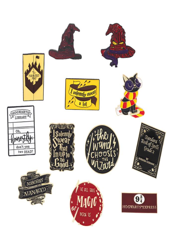 

Magic Cute Anime Movies Games Hard Enamel Pins Collect Metal Cartoon Brooch Backpack Hat Bag Collar Lapel Badges Women Fashion Jew5816225, White