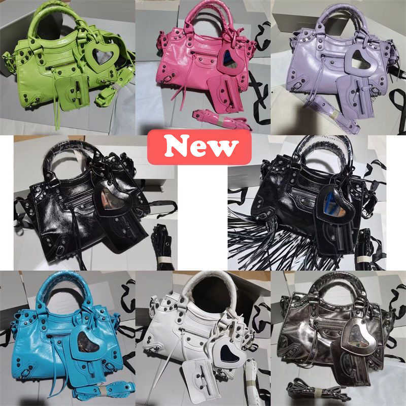 

Cagole Motorcycle Le Handbags Bags Tote Bag Shoulder Women Lady Luxury Designers Genuine Leathers Crossbody Clutch Wallet Purse Pochette Vintage Crocodile Denim, Black