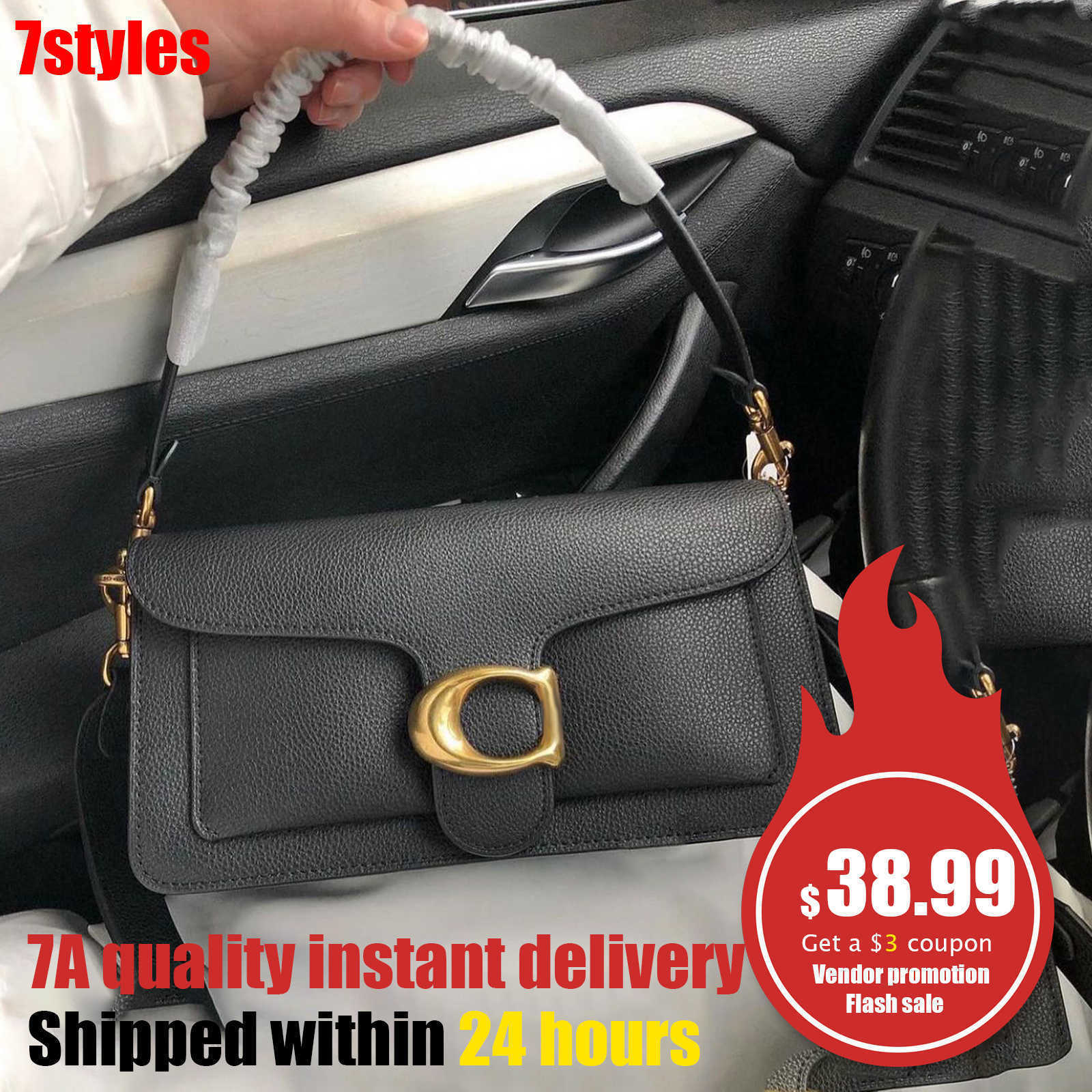 

TABBY Fashion Coch COACCH Evening Shoulder Bag Totes Luxury Dionysian Bag Handbag Man Baguette Genuine Leather Tabby Bags Hobo Hasp Clutch Womens Travel Cross, Mon0gram black