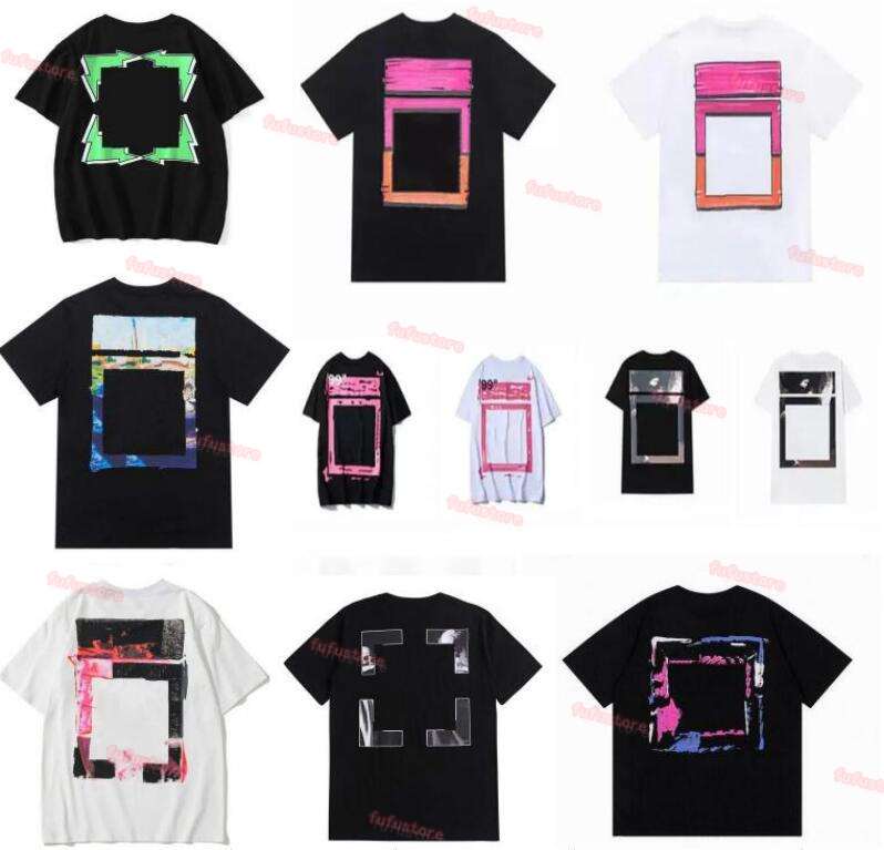 

Summer T Shirt Mens Womens DesignersOFF T-shirts Loose Tees Tops Man Casual Shirt Luxurys Clothing Streetwear Shorts Sleeve Polos Tshirts Size S-X Offs WhitE, W1111