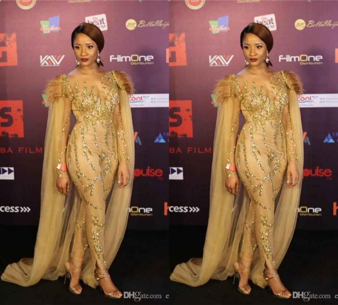 

Sexy Sparkly Gold Sequined Prom Dress With Shawls Luxury long Sleeves Jumpsuits Plus Size African Evening Party Gown6657542, Light purple