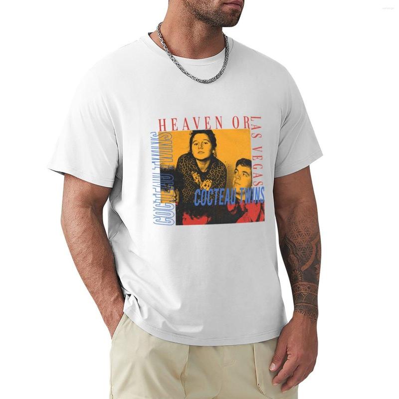 

Men's Polos Heaven Or Cocteau Twins T-Shirt Tees Korean Fashion Cute Tops Men Clothes, Black