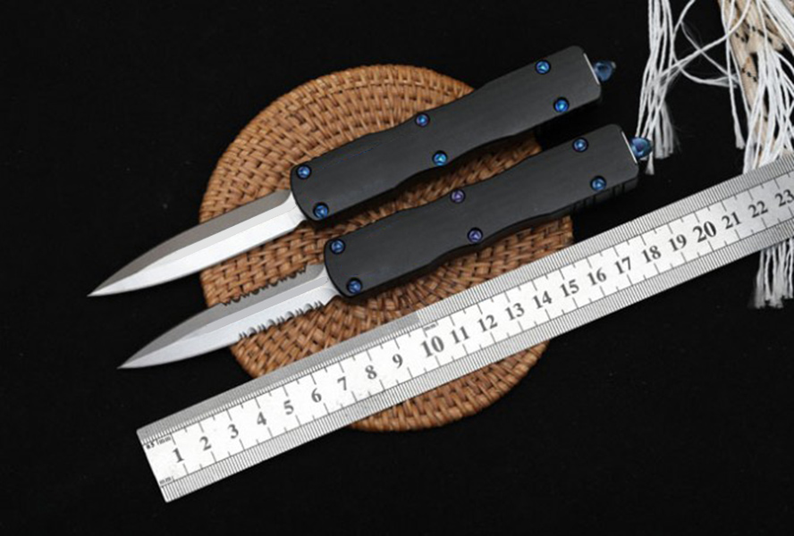 

Combat Dragon Slaughtering Double Action Automatic Knife US Italian Style D2 Blade Hunting Self Defense Pocket Auto Knives UT85 UT88 BM 3310 3400 4600 3551 9400 9600