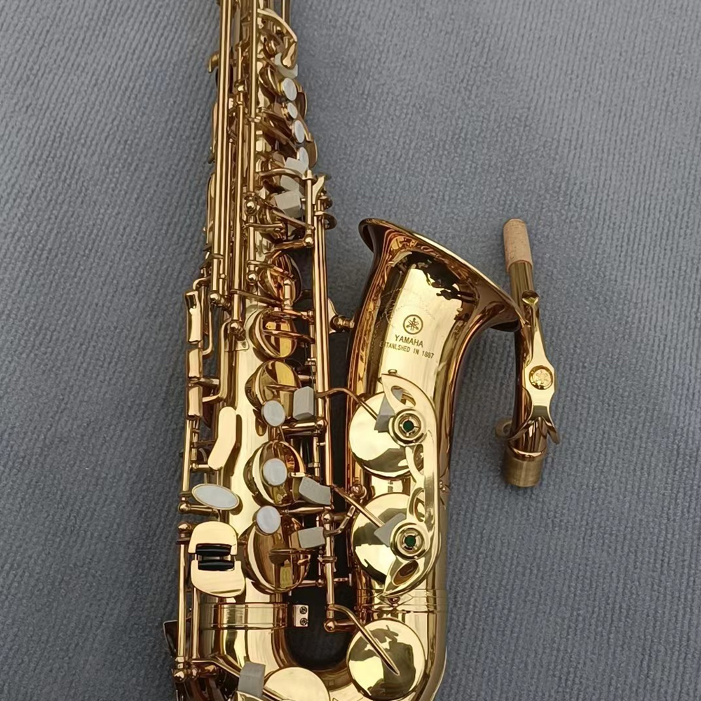 

Classic 380 E-flat alto saxophone brass lacquered gold Japanese craftsmanship made alto sax jazz instrument with accessories