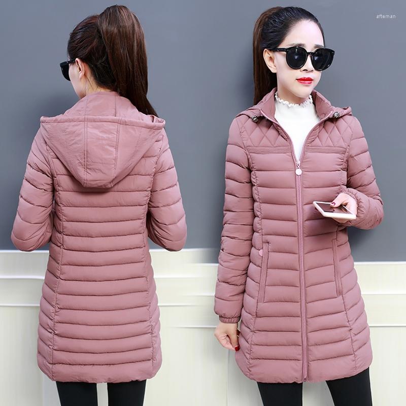 

Women's Trench Coats Winter Jacket 2023 Fashion Loose Down Cotton Women Parkas Female Casual Warm Outerwear Hooded Coat Plus Size 5XL, Red wine