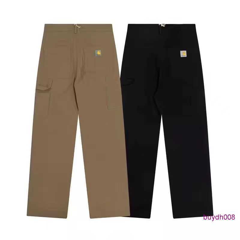 

Fashion Men' and Women' Trousers Tooling Brand Carhart New Autumn Winter Military Style Overalls Lovers Multi Pocket Loose Casual Straight Y9r9, Black