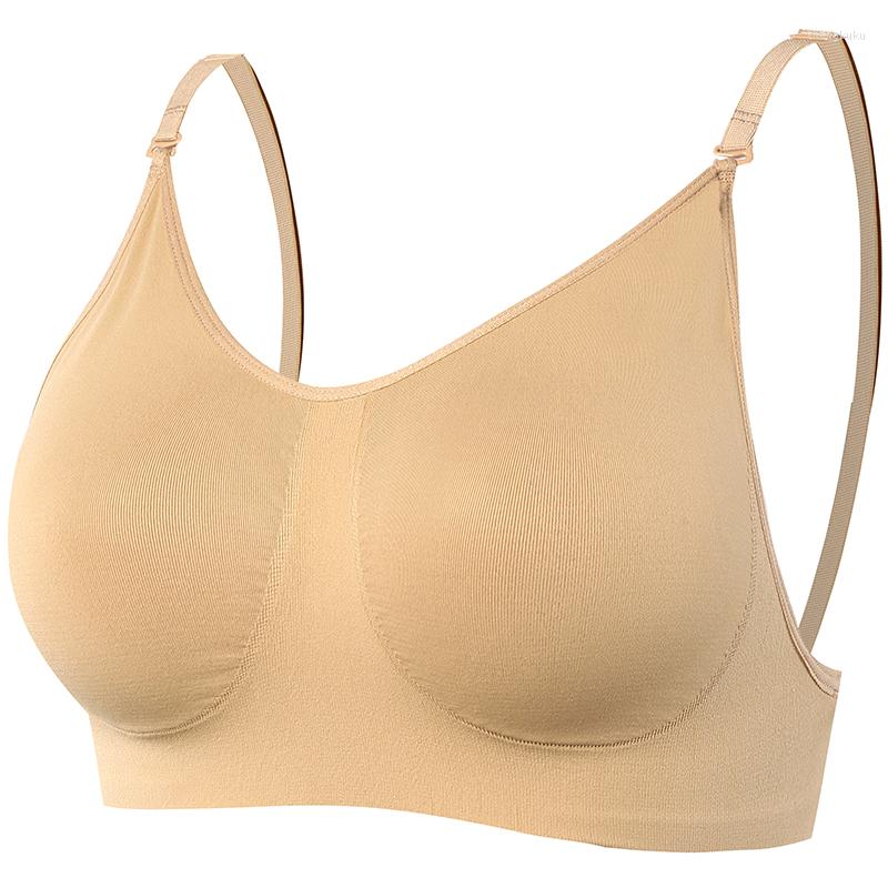 

Bras Dance Underwear Bar Ballet Flesh Invisible Bra Khaki Color Basic Gymnastics With 2 Shoulder Straps