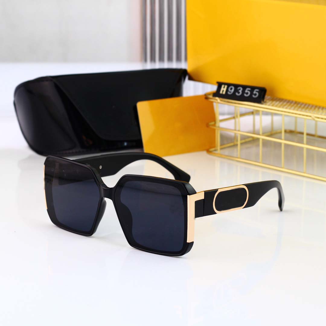 

Fashion Designer Sunglasses Luxury Brand sunglass 9355 Beach Sun Glasses For Man Woman5 Colors Optional Good-Quality EyeGlasses With Box