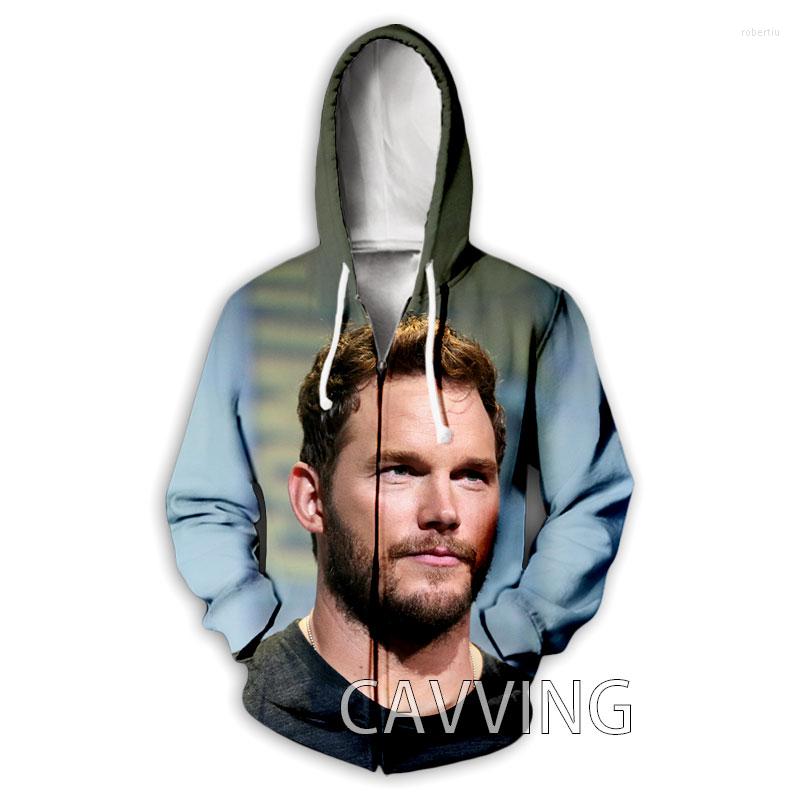 

Men' Hoodies Fashion 3D Print Chris Pra Zipper Zip Up Hooded Sweatshirts Harajuku Hoodie Hip Hop, 07