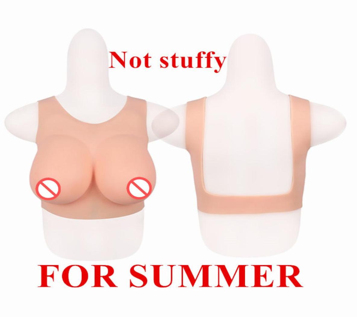 

BCDEG Cup For Cool Summer Not Stuffy Silicone Breast Forms Artificial Fake Boobs For DragQueen Transgender Shemale Crossdresser2426983