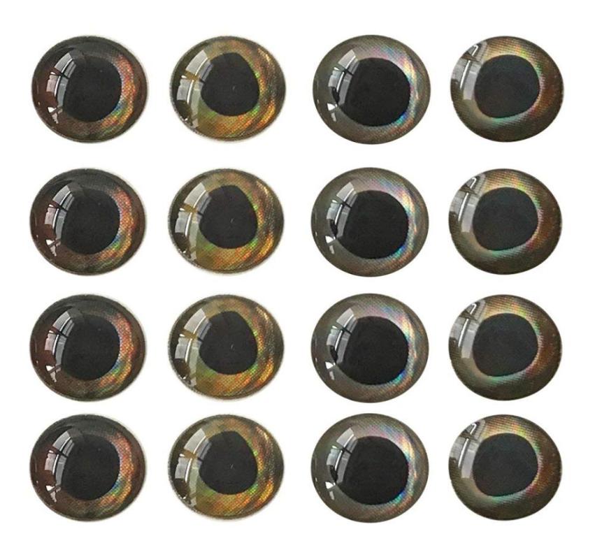 

Fishing Eyes Tackle Accessories 310mm Fishing Lure Eyes 4D Holographic Eyes DIY Fly Tying Jigs Crafts Doll1011071