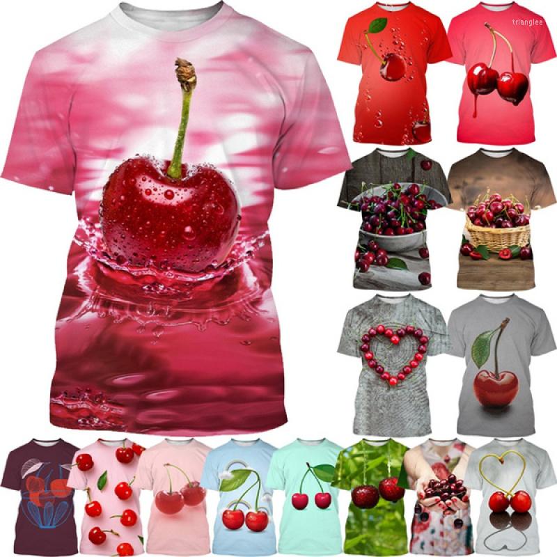 

Men's T Shirts 2023 Fruit Cherry Fun Casual 3d Printing T-shirt Unisex Fashion Harajuku Style Top, 02