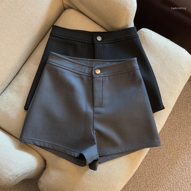 

Women's Shorts Women's Chic Suit Short Pants Lady Summer High Waist Stretch Slim Streetwear Solid Color, Black