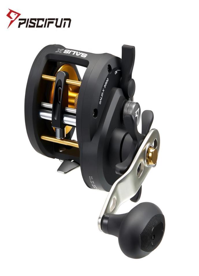 

Piscifun Salis X Trolling Reel Saltwater Baitcasting Fishing Reel with Bait Clicker 621 Gear Ratio Up to 17KG Max Drag 2011248589327