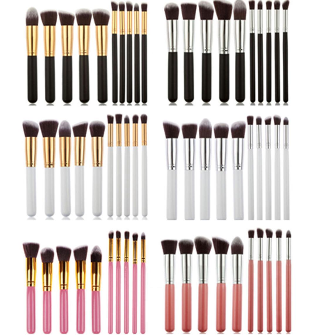 

6 Style MINI Makeup Brushes Tools Sets 10 pcs Make Up Brushes Set Professional Portable Full Cosmetic Brush with opp bag 7668370