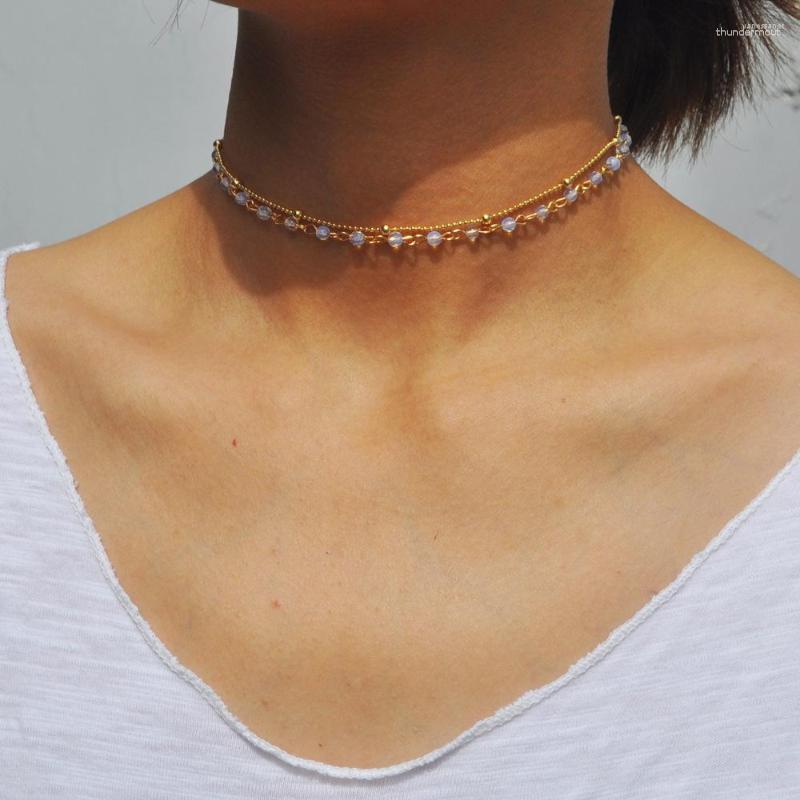 

Chains Ladies Simple Bead Accessories Clavicle Chain Exquisite Fashion Classic Versatile N1338