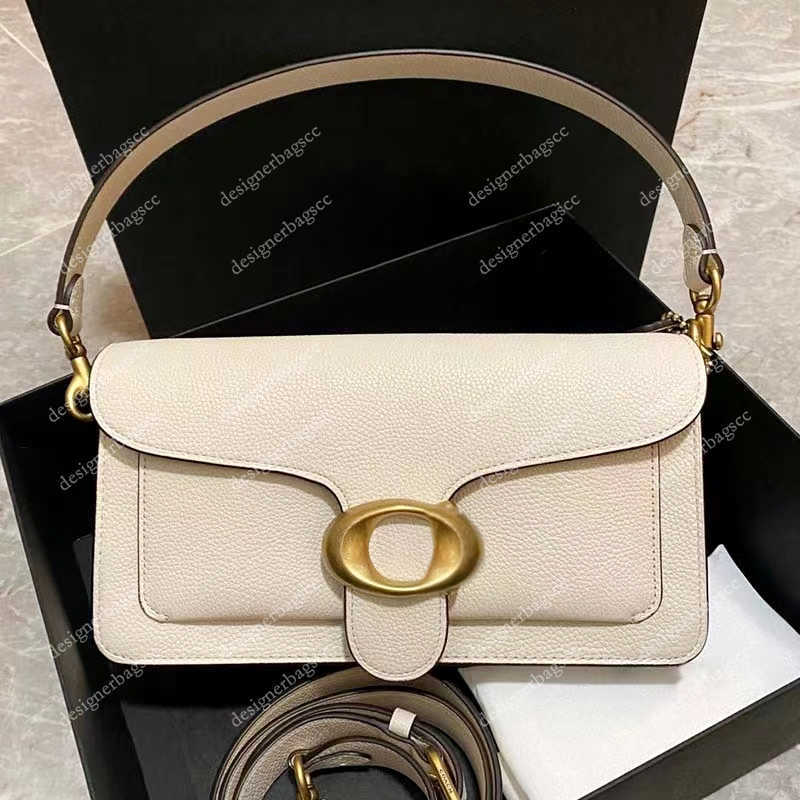 

designer Coch handbags luxurys bags crossbody tabby shoulder bag women messenger purses leather fashion flap sacoche letters lady cross body bag flap pochette whit, New black