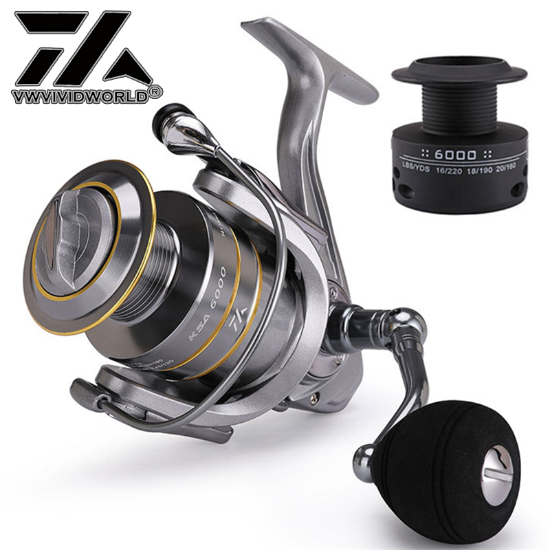 

Baitcasting Reels VWVIVIDWORLD High Quality Double Spool Fishing Reel 5.1 1 4.7 1 Gear Ratio Spinning Reel Carp Fishing Casting Reel For Saltwater 230627