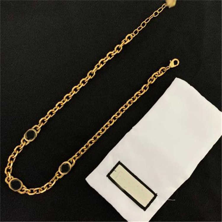 

Vintage Letter Chain Necklace Brand Alphabet Earrings Women Europe America Bracelet High Version Rhinestone Earrings Chain Choker Necklace, As pic