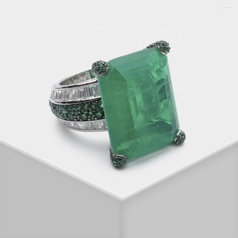 

Cluster Rings Amorita Boutique Full Drill Design Square Fashion Ring