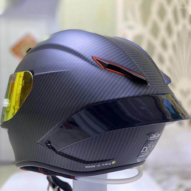 

Motorcycle Helmets Full Face Helmet Gray Red Fiber Glass Racing With Big Tail Spoiler, Clear visor