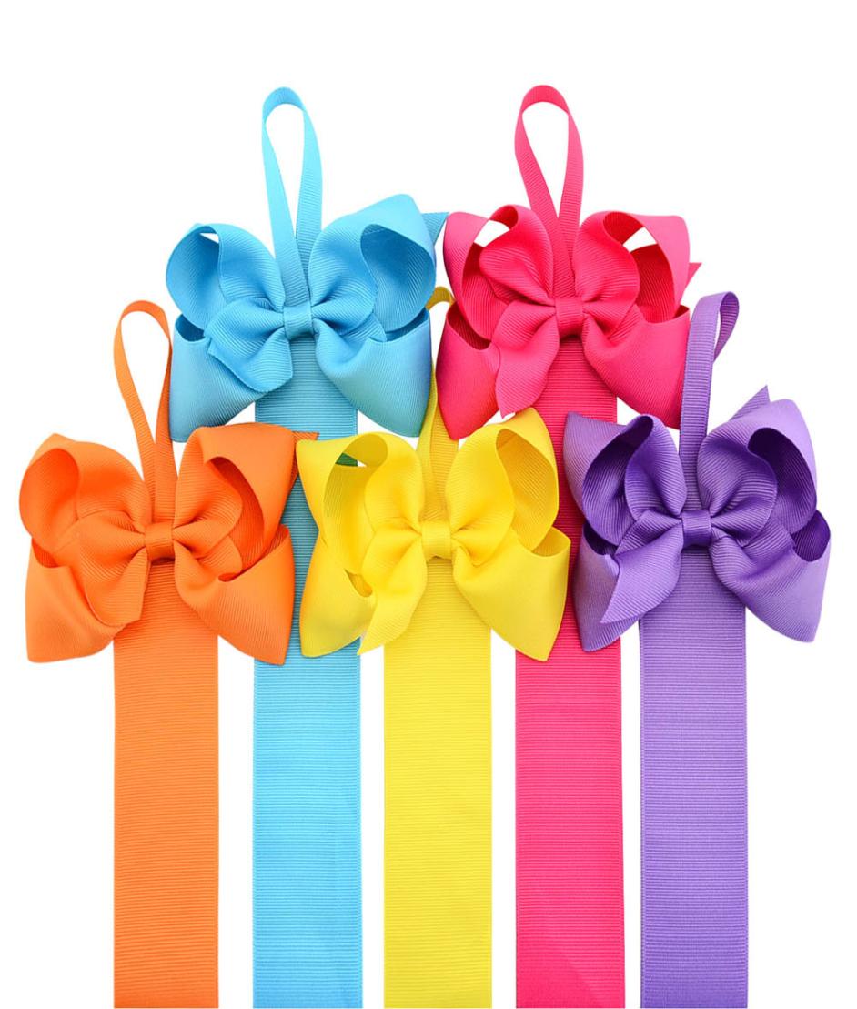 

12pcs Girls Solid Color Hair Grosgrain Ribbon Bow Holder Handmade Barrette Holder Princcess039s Hair Accessories HD7713465761, Multi-color