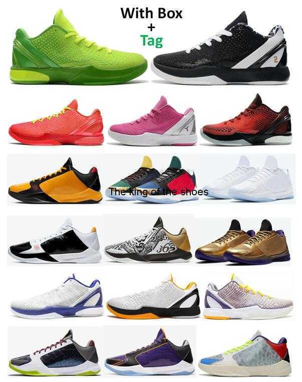 

Mamba 5 And 6 Protro Bruce Lee Grinch Mambacita Basketball Shoes Men Reverse Grinch Think Pink Lakers Prelude What If Tucker Hall Of Fame Big Stage Chaos LA Sneakers, 6 3d lakers