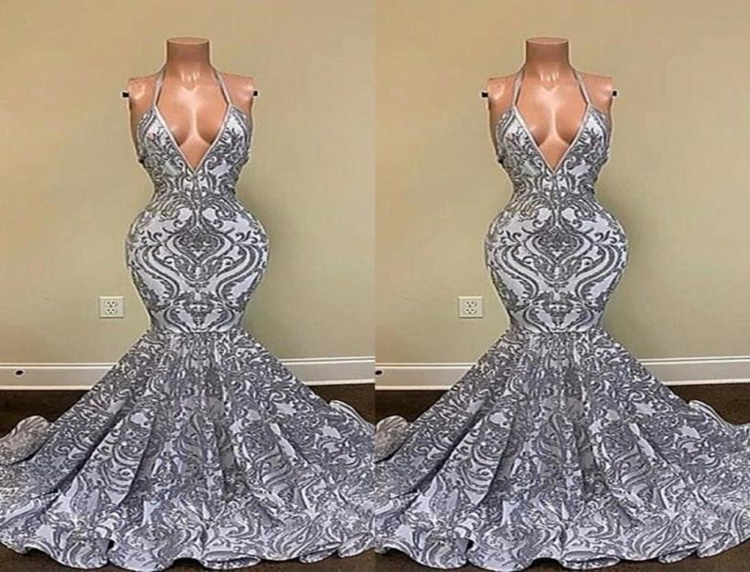 

2022 Gorgeous Silver Mermaid Prom Dresses Spaghetti Straps Vneck Appliques Lace Backless Evening Gowns BC13118 B0417Q3396058, Light sky blue