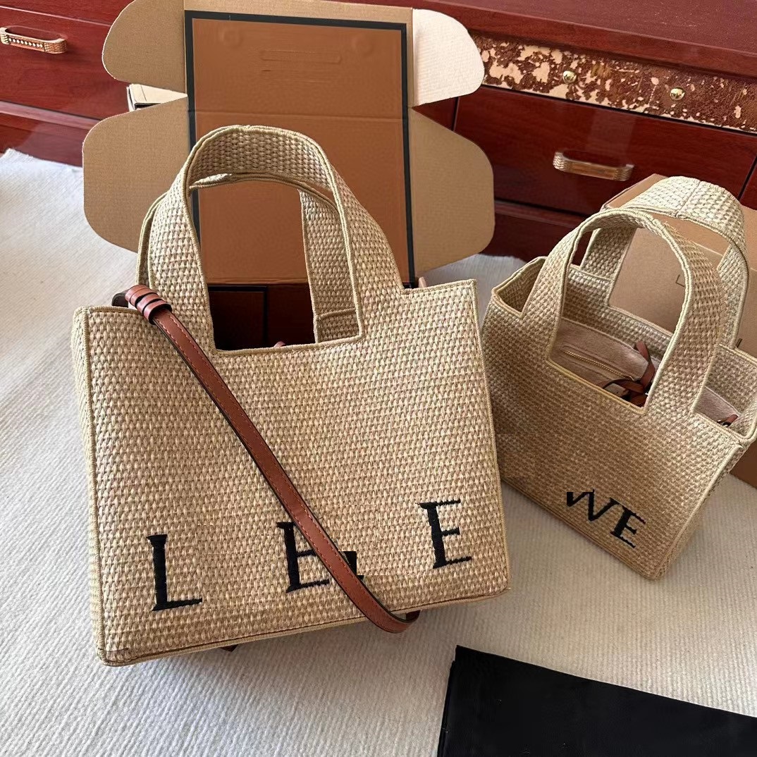 

Shoulder Designers Bags Fashion Handbags Luxury Brand Woven Straw Beach Bag Women Knitting Handbag Super Big Size Female Shopper Summer, Black