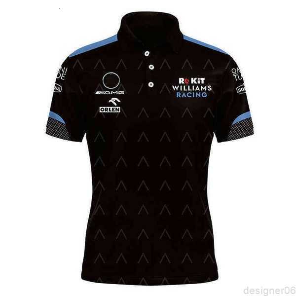 

Summer New Shirt F1 Racing Suit Williams Benz Team T-shirt Polo Shirt Men's Lapel Racing Overalls Shirt Women Polos Tops 5xl2 5WYKR, Srlp73