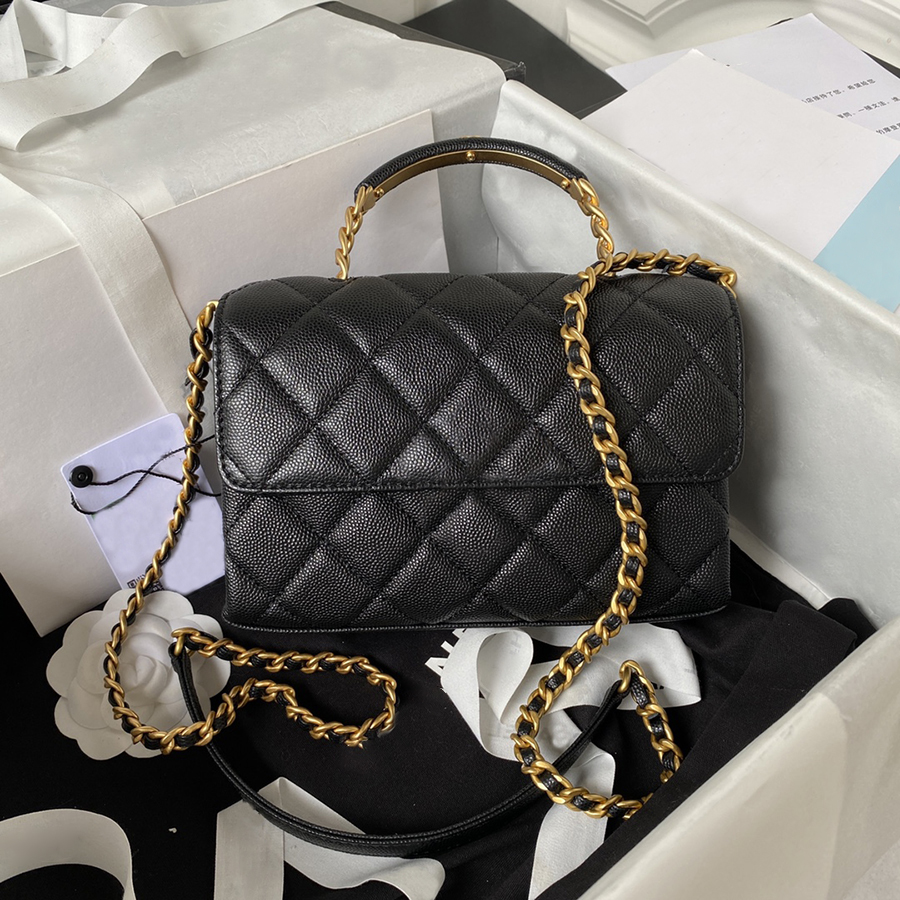 

Designer Handbag lady Shoulder bag 19CM Genuine leather Crossbody bag Delicate knockoff Chain bag With Box YC533